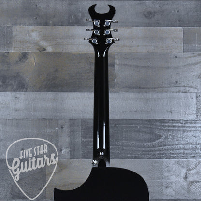Schecter Synyster Gates Acoustic - Gloss Black with Silver Pinstripes