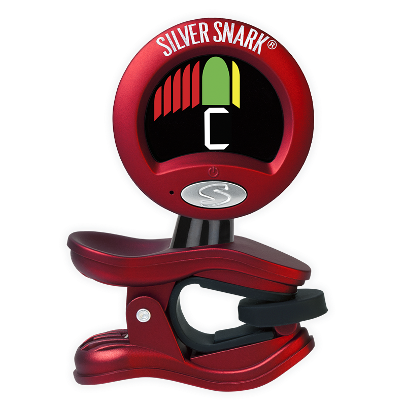 Snark Silver Clip On Chromatic Tuner - Red