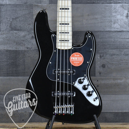 Squier Affinity Series Active Jazz Bass V - Black Metallic