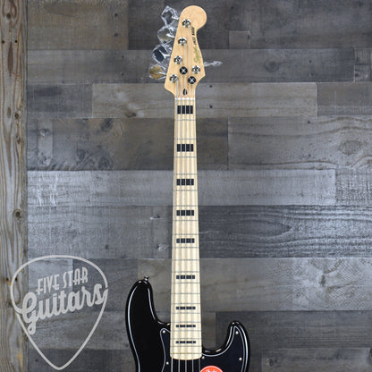 Squier Affinity Series Active Jazz Bass V Maple Fingerboard - Black Metallic