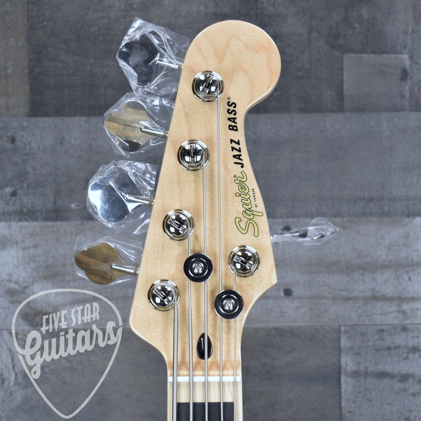 Squier Affinity Series Active Jazz Bass V Maple Fingerboard - Black Metallic