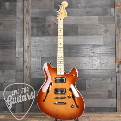 Squier Affinity Series Starcaster Deluxe Maple Fingerboard - Sienna Sunburst