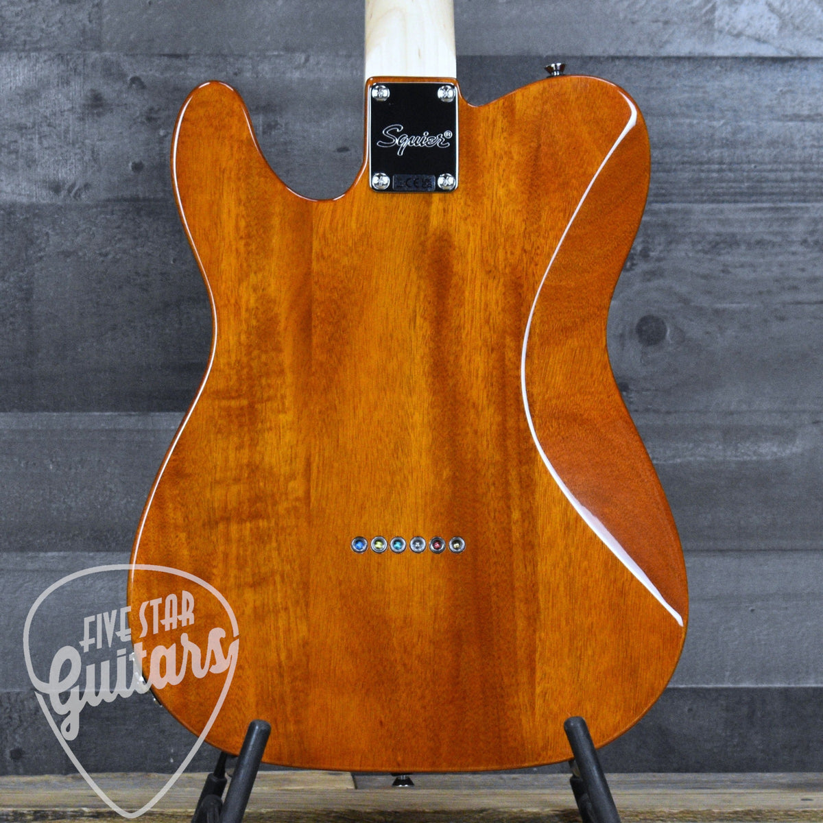 Squier Affinity Series Telecaster SH Flame Maple Top - Mocha