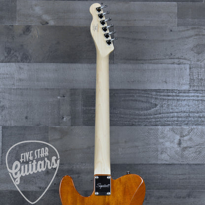 Squier Affinity Series Telecaster SH Flame Maple Top - Mocha