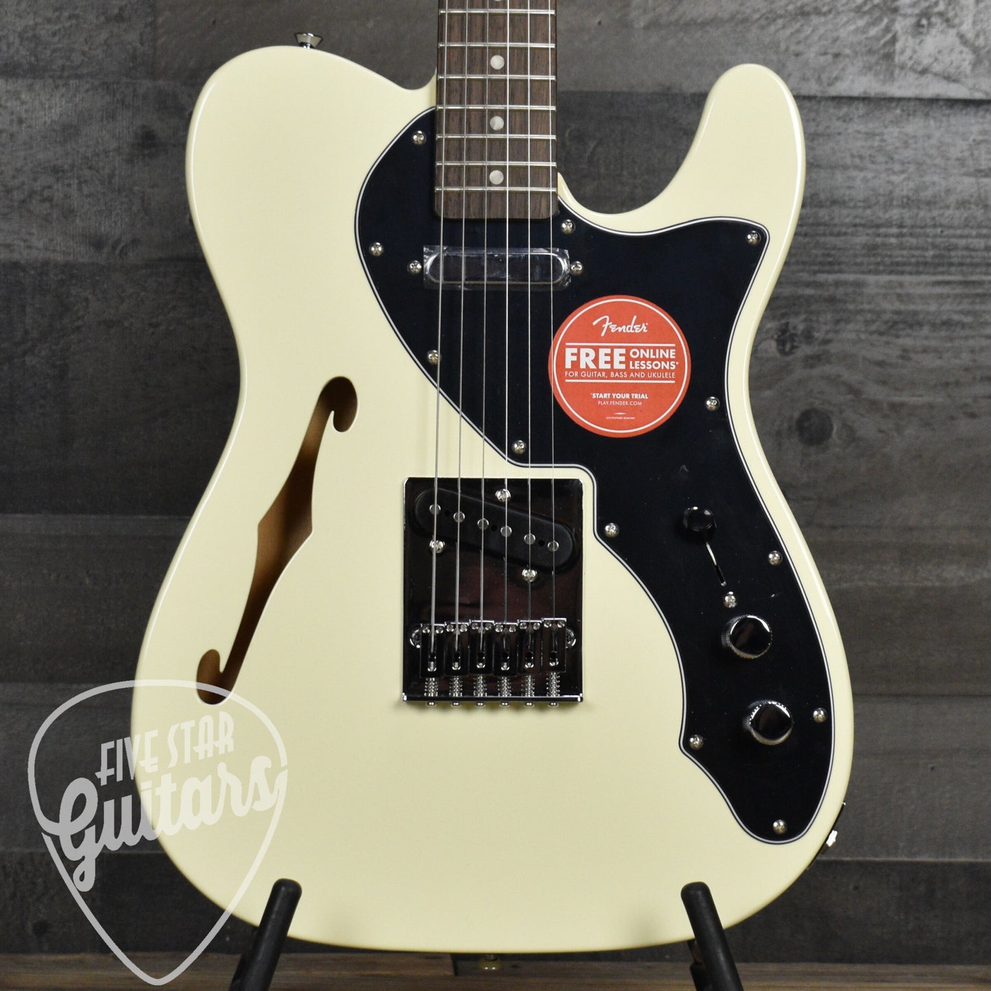Squier Affinity Series Telecaster Thinline Laurel Fingerboard - Olympic White