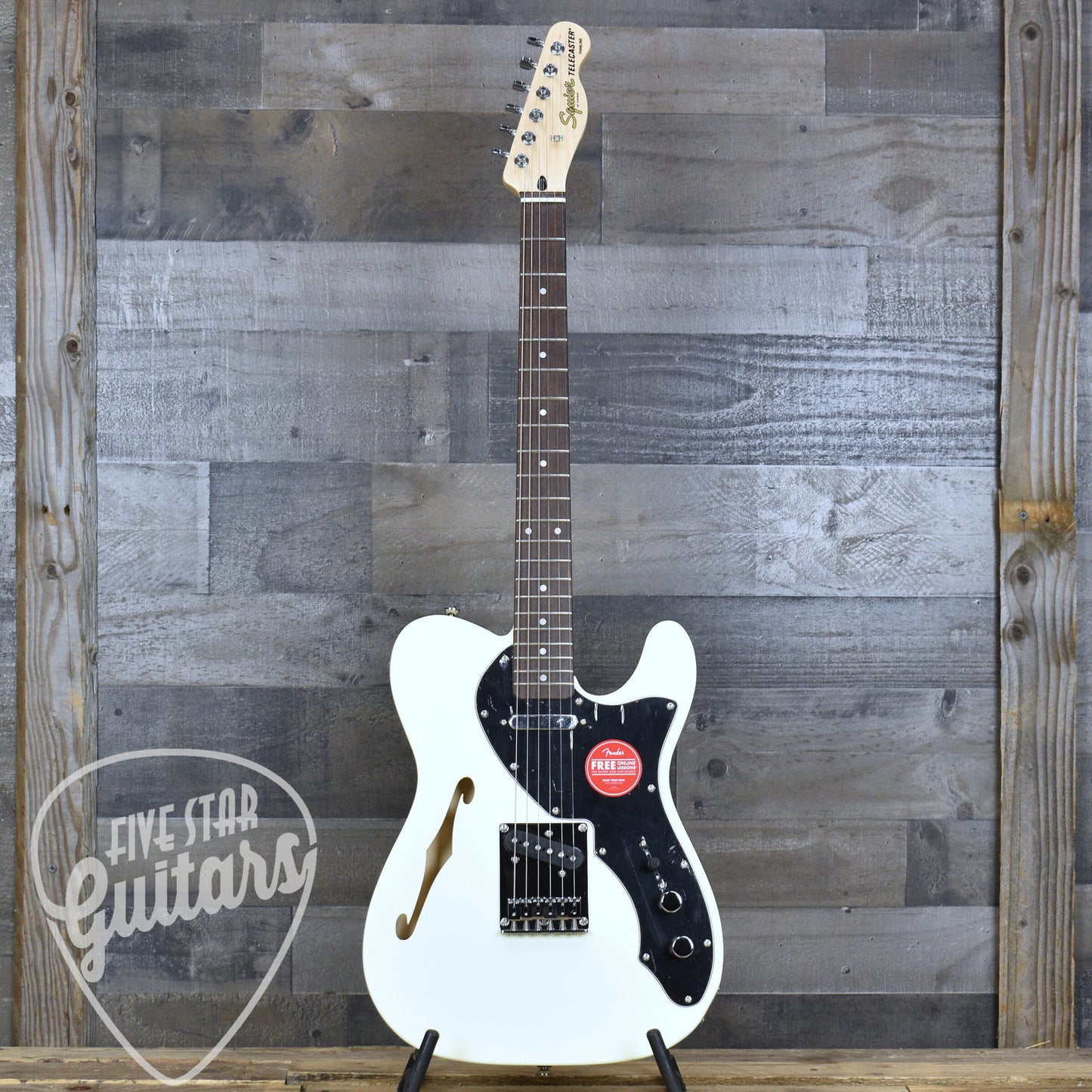 Squier Affinity Series Telecaster Thinline Laurel Fingerboard - Olympic White