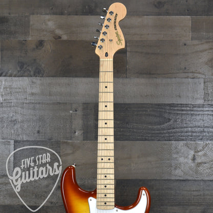 Squier Affinity Stratocaster HSS Flame Maple Top - Sienna Burst