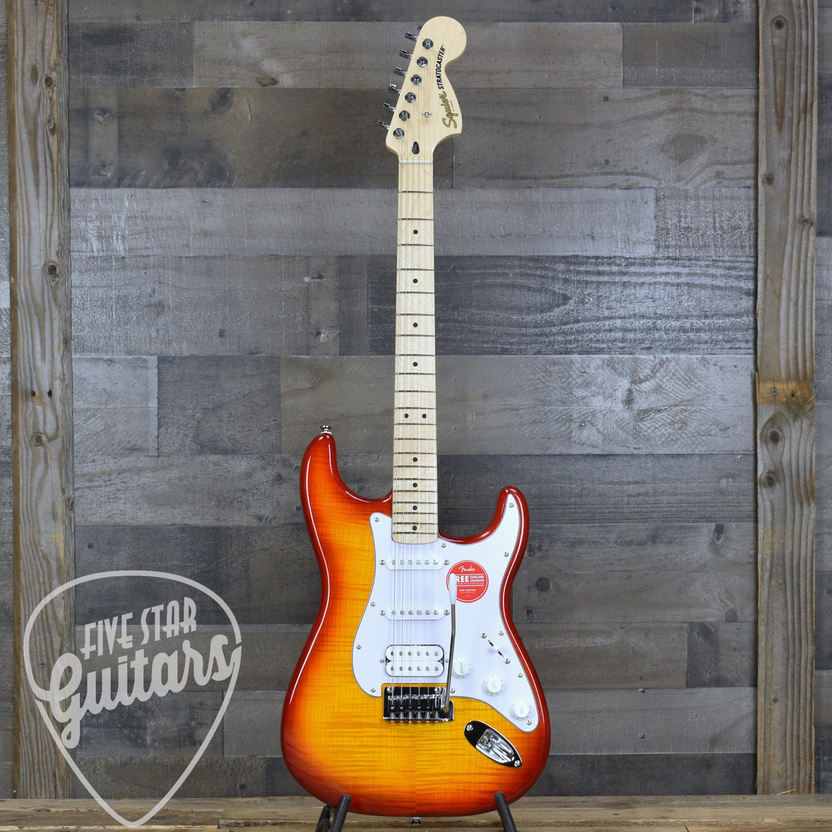 Squier Affinity Stratocaster HSS Flame Maple Top - Sienna Burst