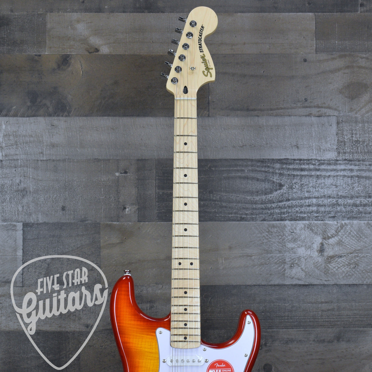 Squier Affinity Stratocaster HSS Flame Maple Top - Sienna Burst