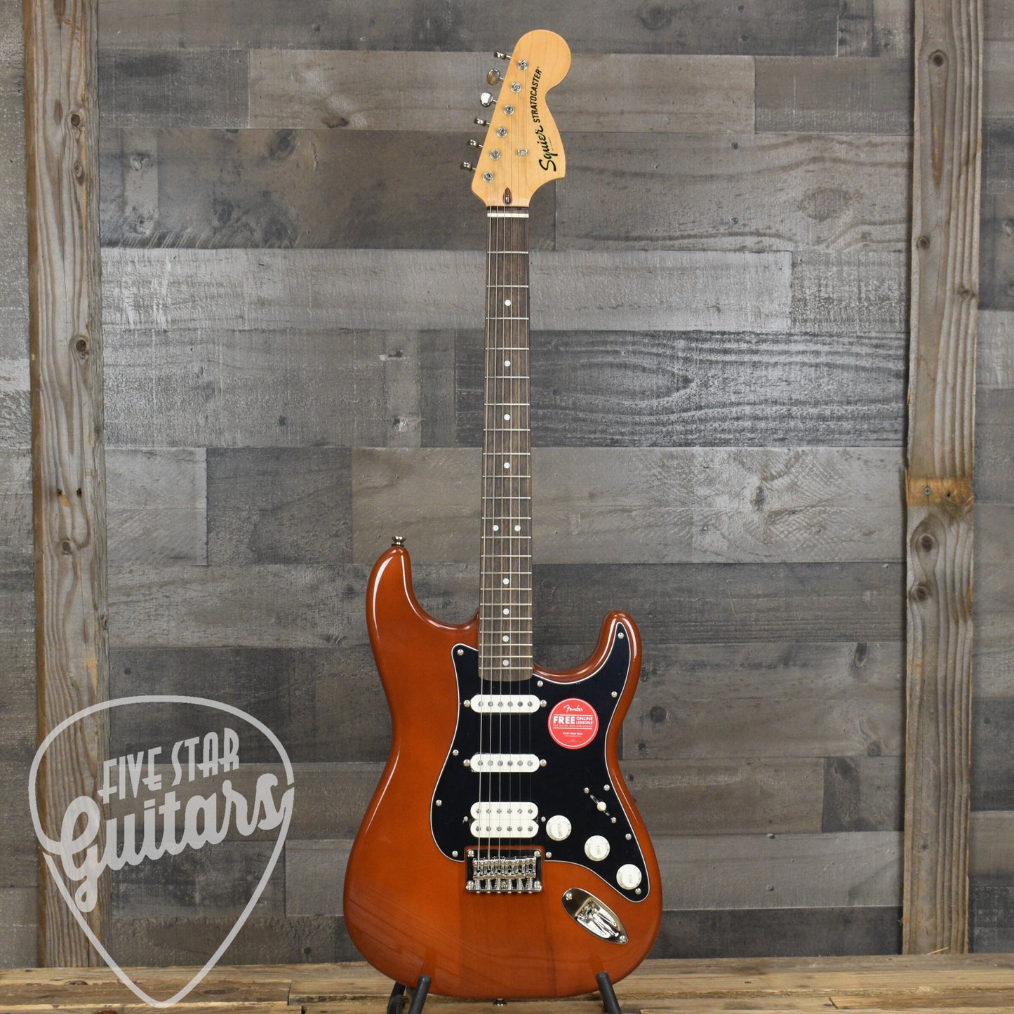 Squier Classic Vibe  '70s Stratocaster HT HSS Laurel Fingerboard Black Pickguard - Mocha