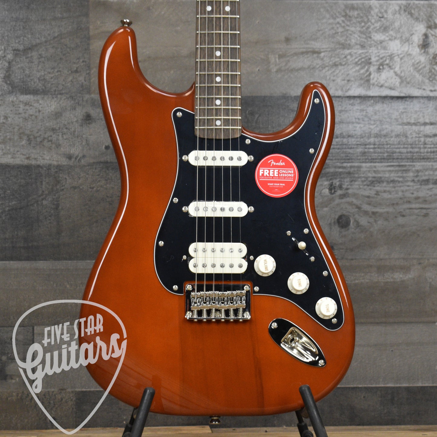 Squier Classic Vibe  '70s Stratocaster HT HSS Laurel Fingerboard Black Pickguard - Mocha