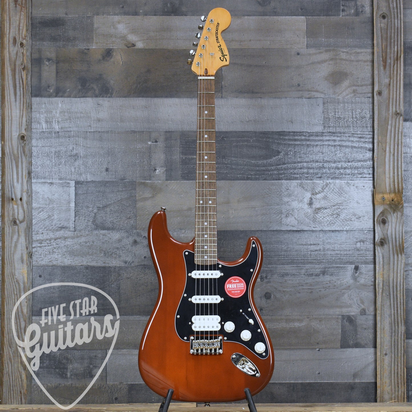 Squier Classic Vibe  '70s Stratocaster HT HSS Laurel Fingerboard Black Pickguard - Mocha