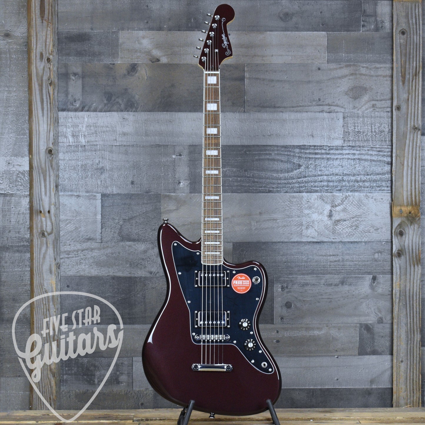 Squier Paranormal Baritone Jazzmaster HH - Oxblood