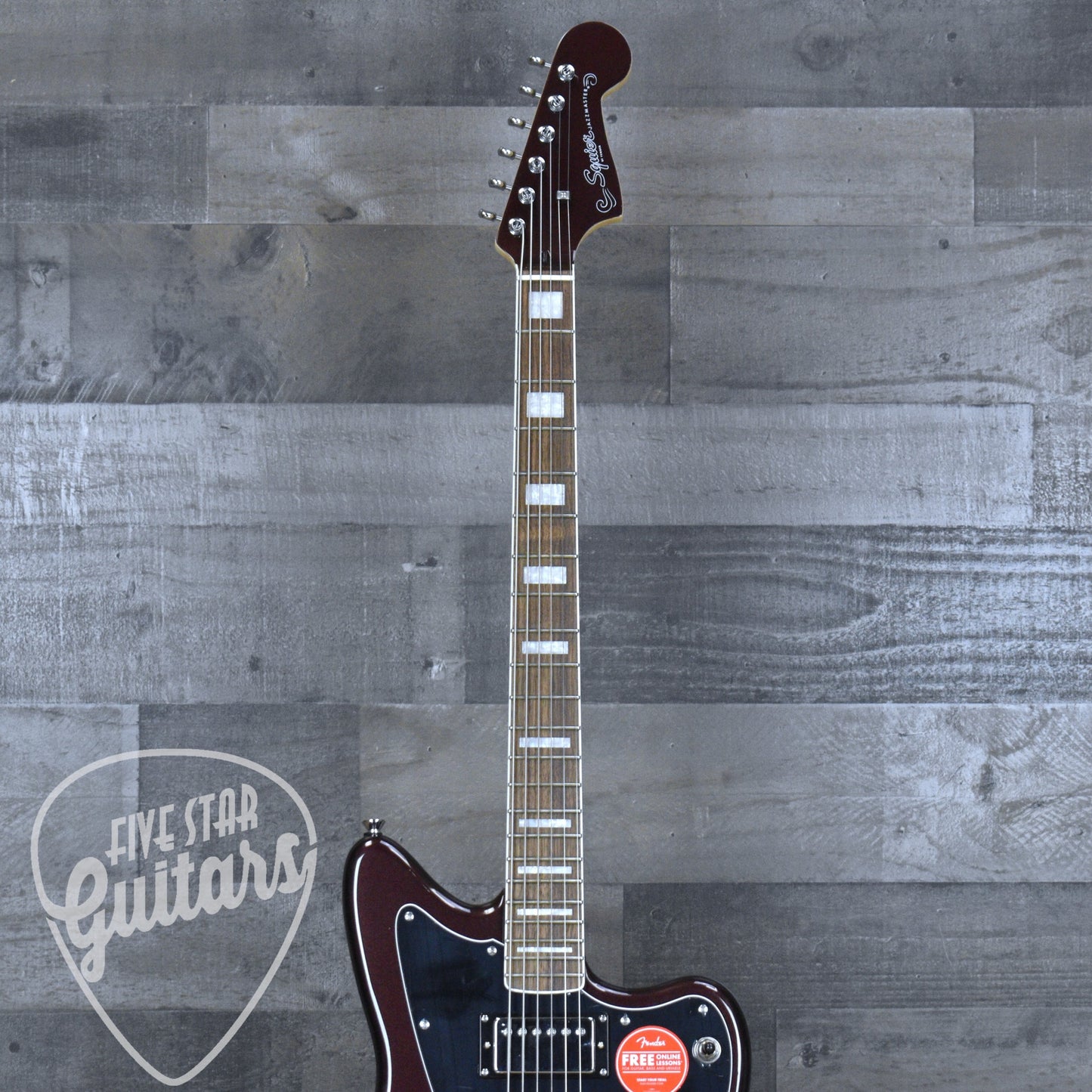 Squier Paranormal Baritone Jazzmaster HH - Oxblood