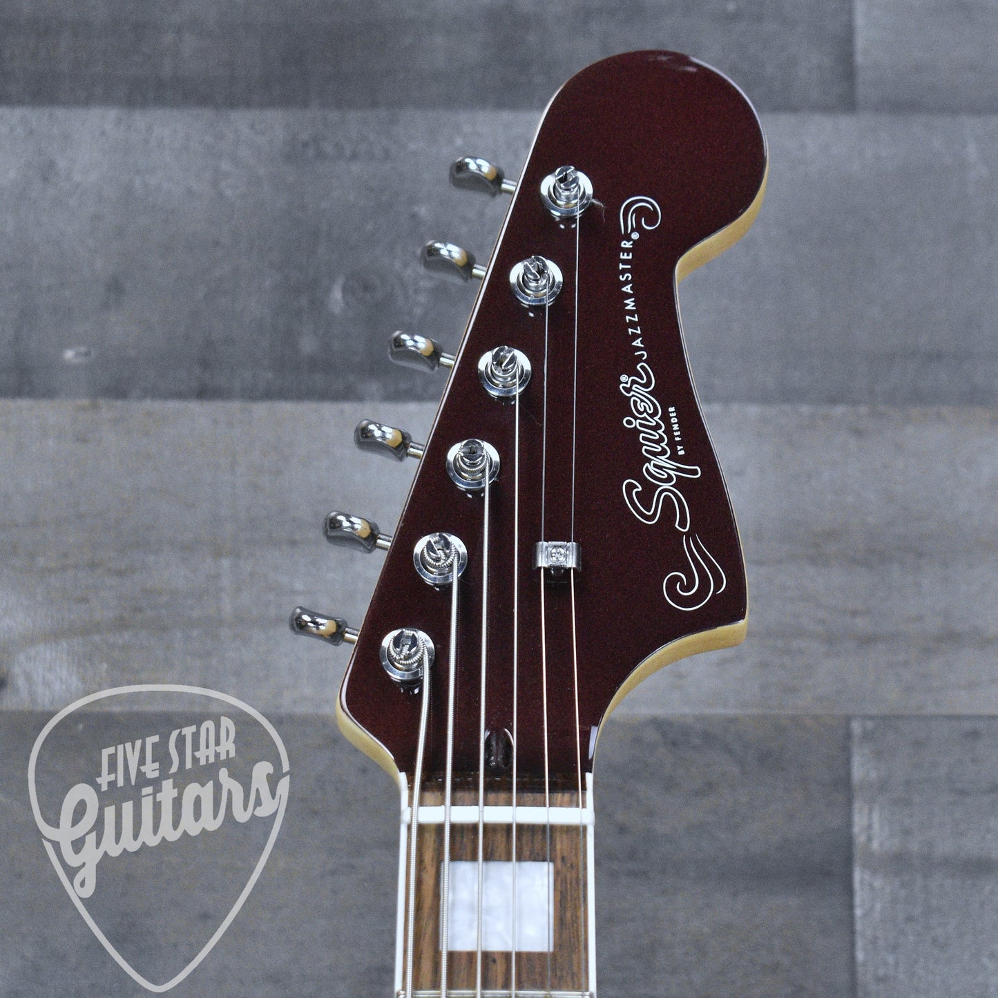 Squier Paranormal Baritone Jazzmaster HH - Oxblood