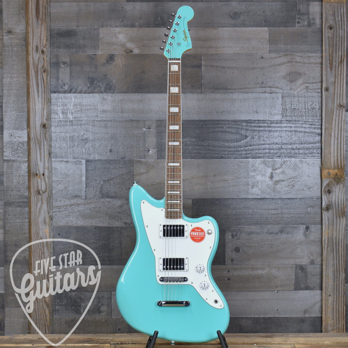 Squier Paranormal Baritone Jazzmaster HH - Sea Foam Green