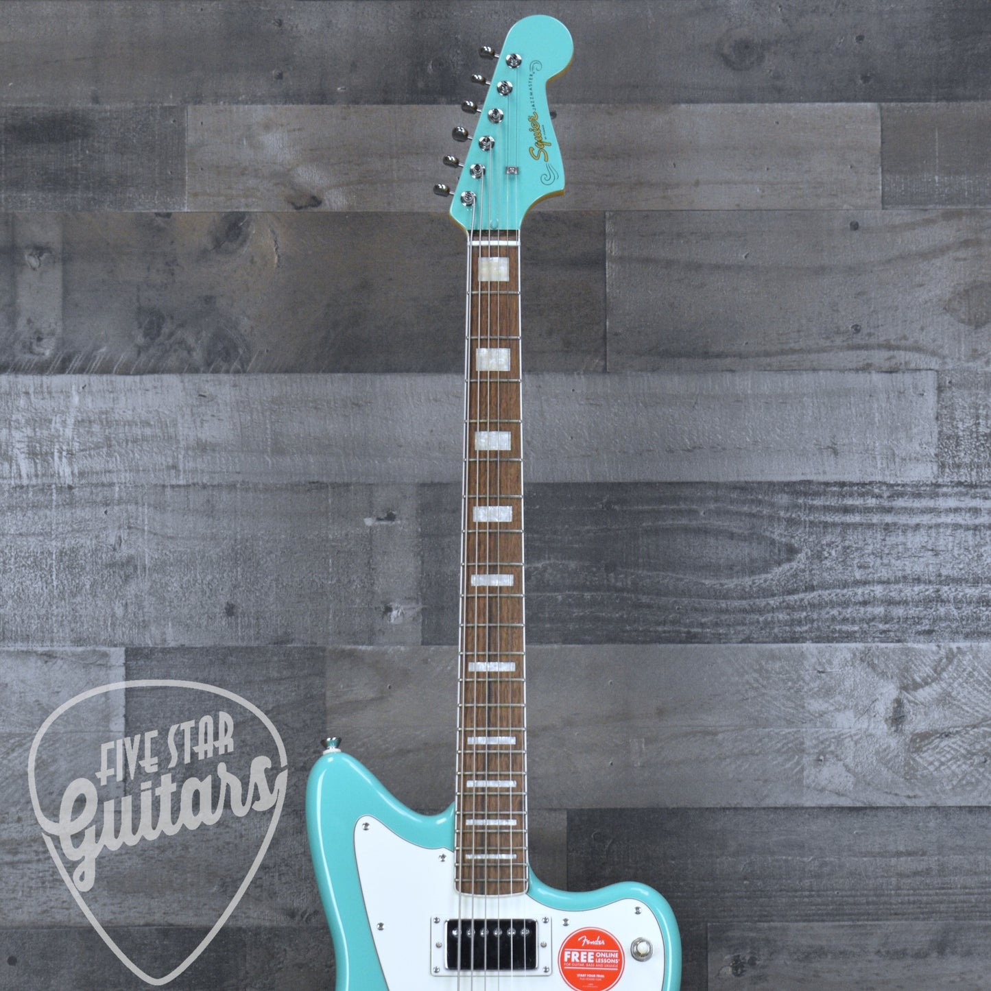 Squier Paranormal Baritone Jazzmaster HH - Sea Foam Green