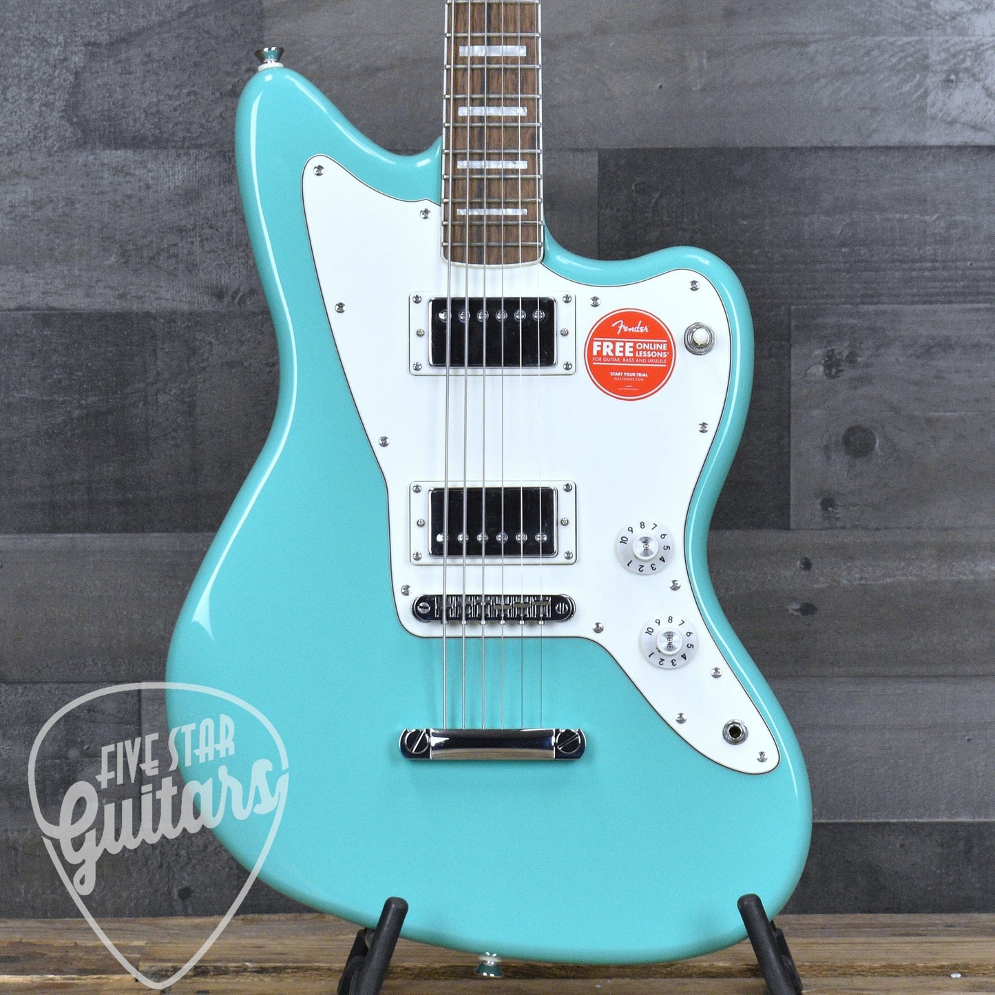Squier Paranormal Baritone Jazzmaster HH - Sea Foam Green