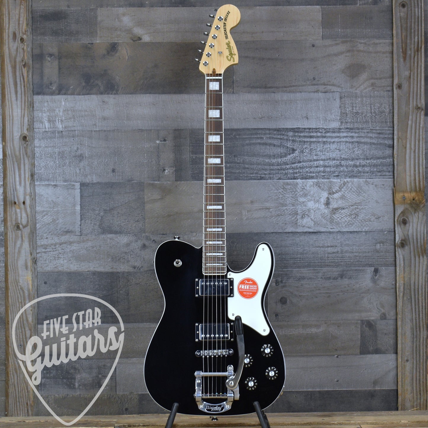 Squier Paranormal Troublemaker Telecaster Deluxe Bigsby - Black