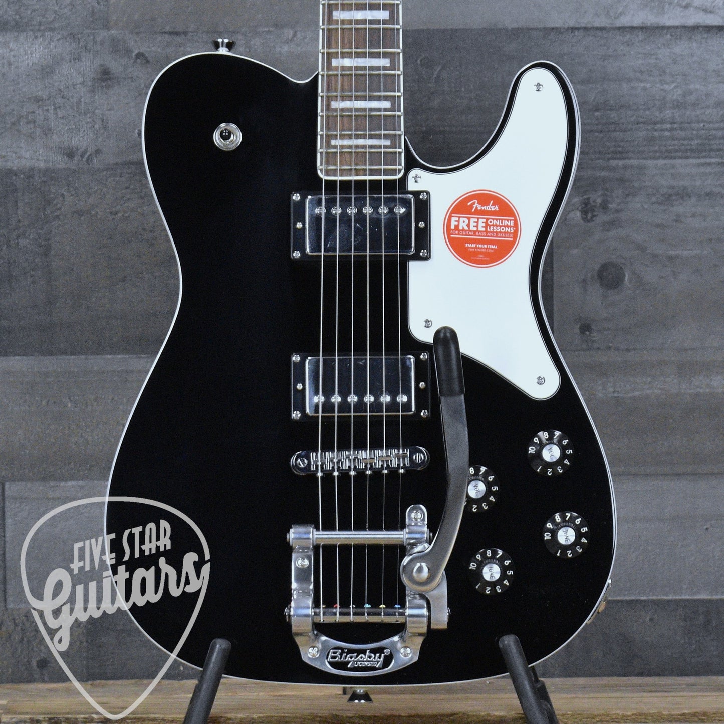 Squier Paranormal Troublemaker Telecaster Deluxe Bigsby - Black