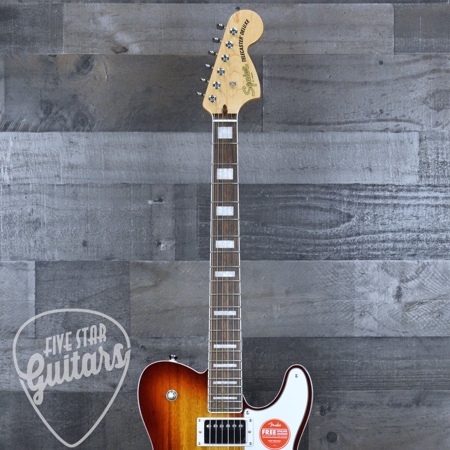 Squier Paranormal Troublemaker Telecaster Deluxe Bigsby - Honey Sunburst