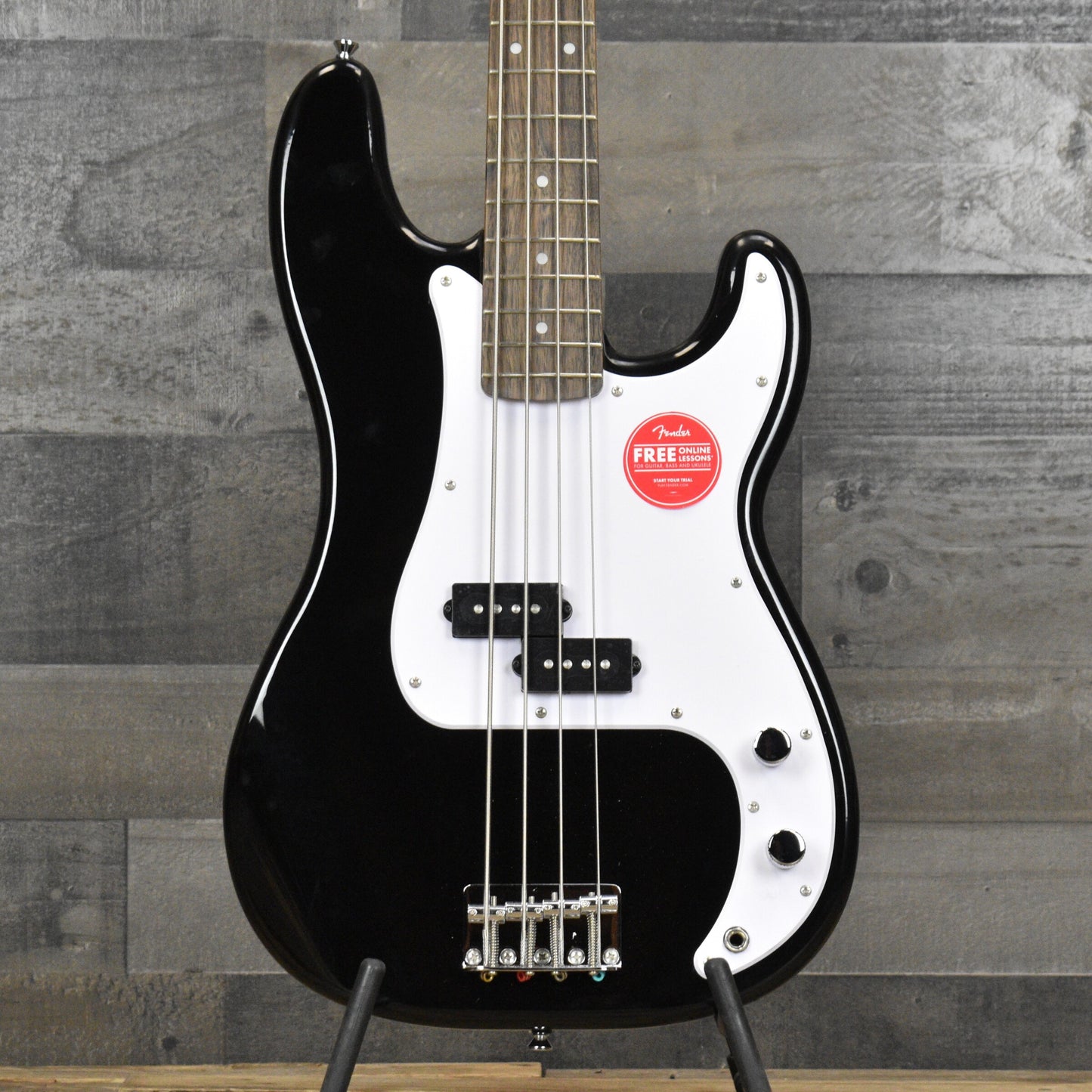 Squier Sonic Precision Bass Laurel Fingerboard White Pickguard Black