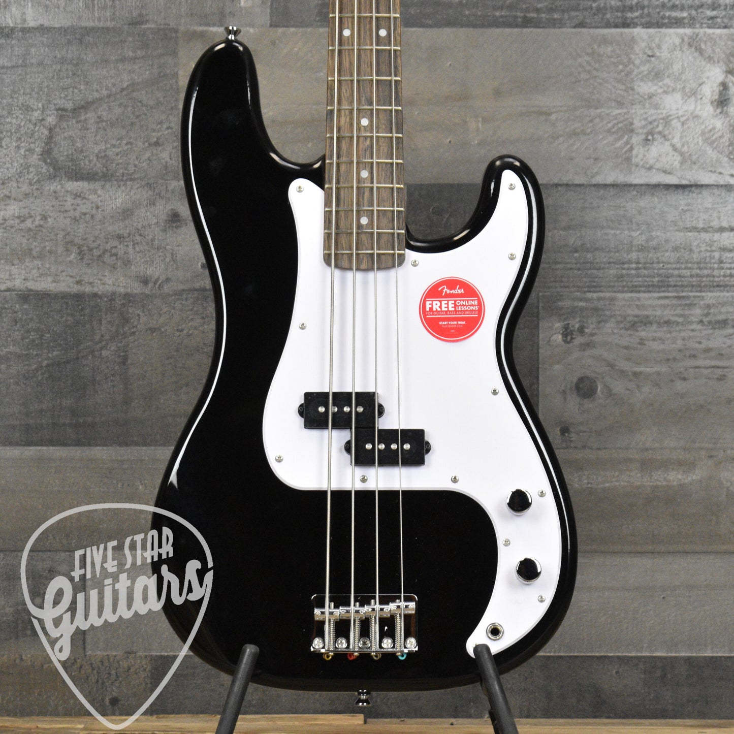Squier Sonic Precision Bass Laurel Fingerboard White Pickguard Black