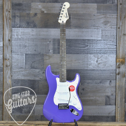 Squier Sonic Stratocaster Laurel Fingerboard White Pickguard - Ultraviolet
