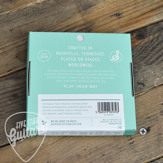 Stringjoy Flyers 11-50 Balanced Medium Gauge - Flatwound Stainless Electric Guitar Strings