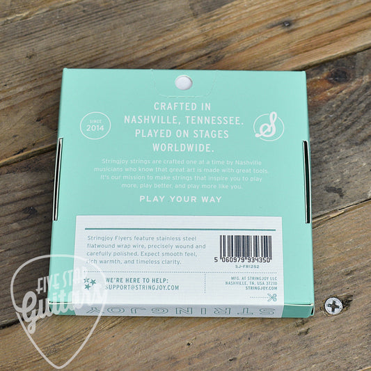 Stringjoy Flyers 12-52 Balanced Heavy Gauge - Flatwound Stainless Electric Guitar Strings