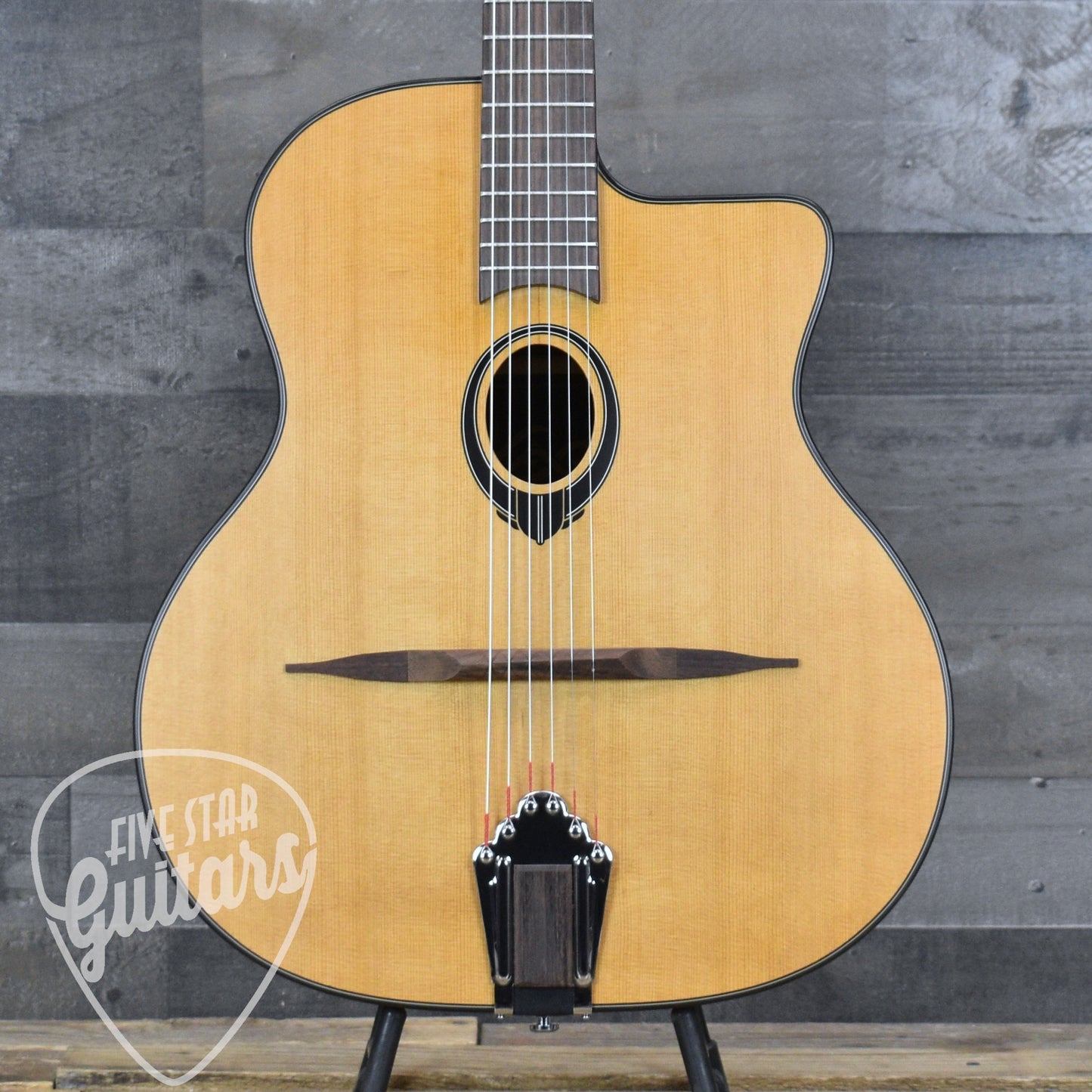 Swing LAG SL100 Gypsy Jazz Guitar - Natural with Gigbag