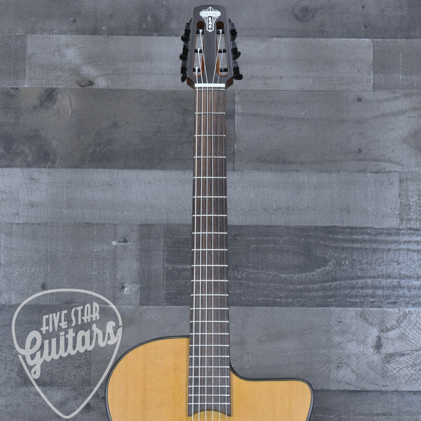 Swing LAG SL100 Gypsy Jazz Guitar - Natural with Gigbag