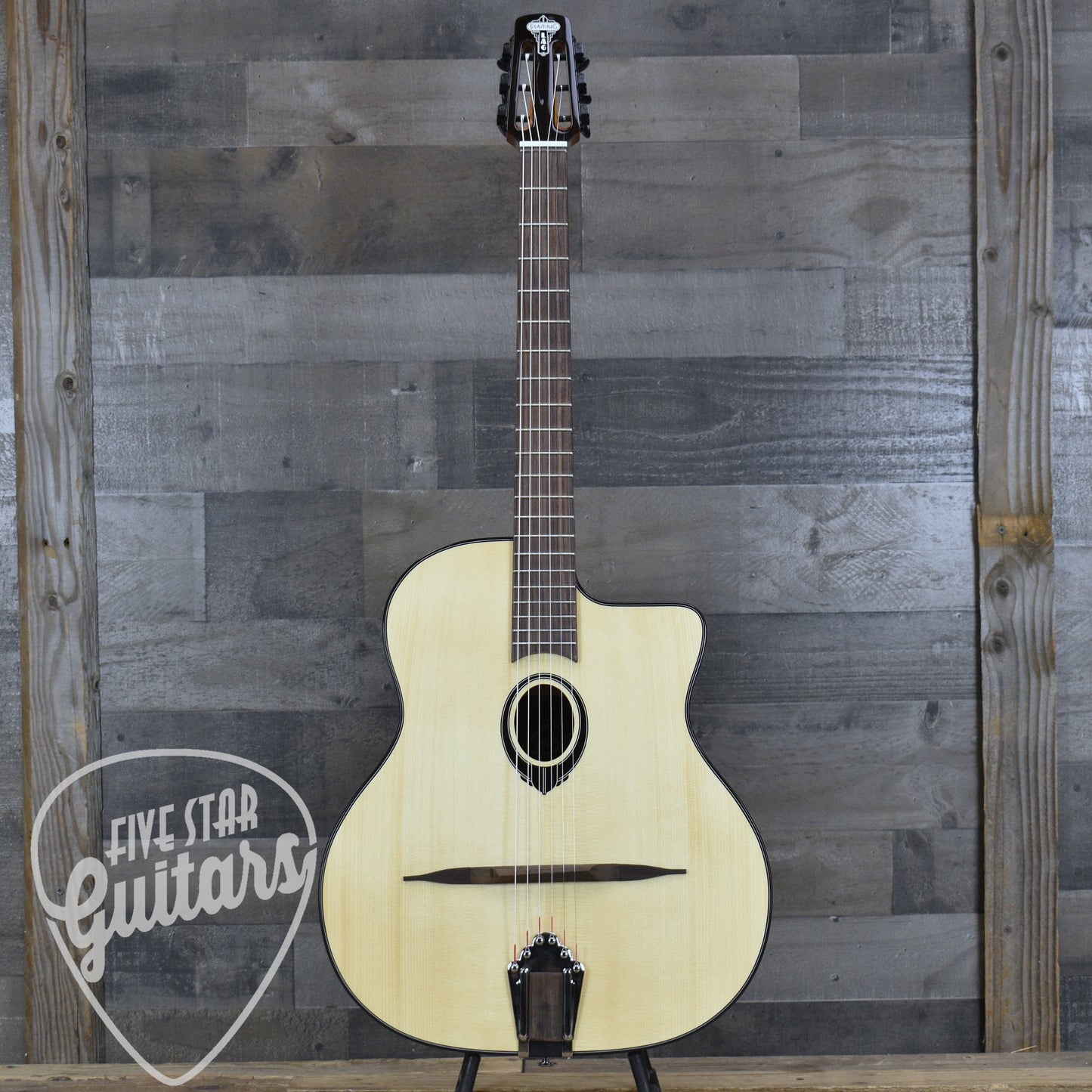Swing LAG SL200 Gypsy Jazz Guitar - Natural with Gigbag