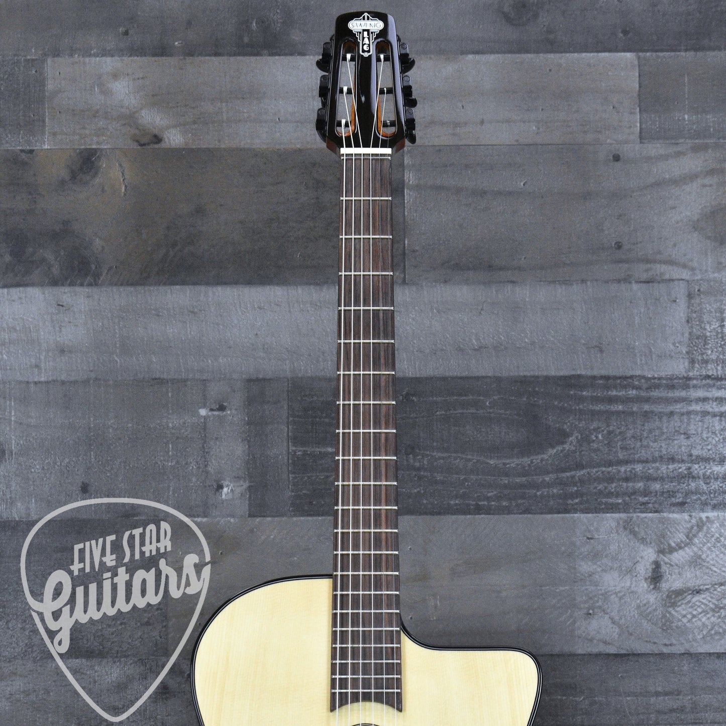 Swing LAG SL200 Gypsy Jazz Guitar - Natural with Gigbag