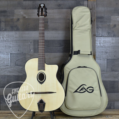 Swing LAG SL200 Gypsy Jazz Guitar - Natural with Gigbag