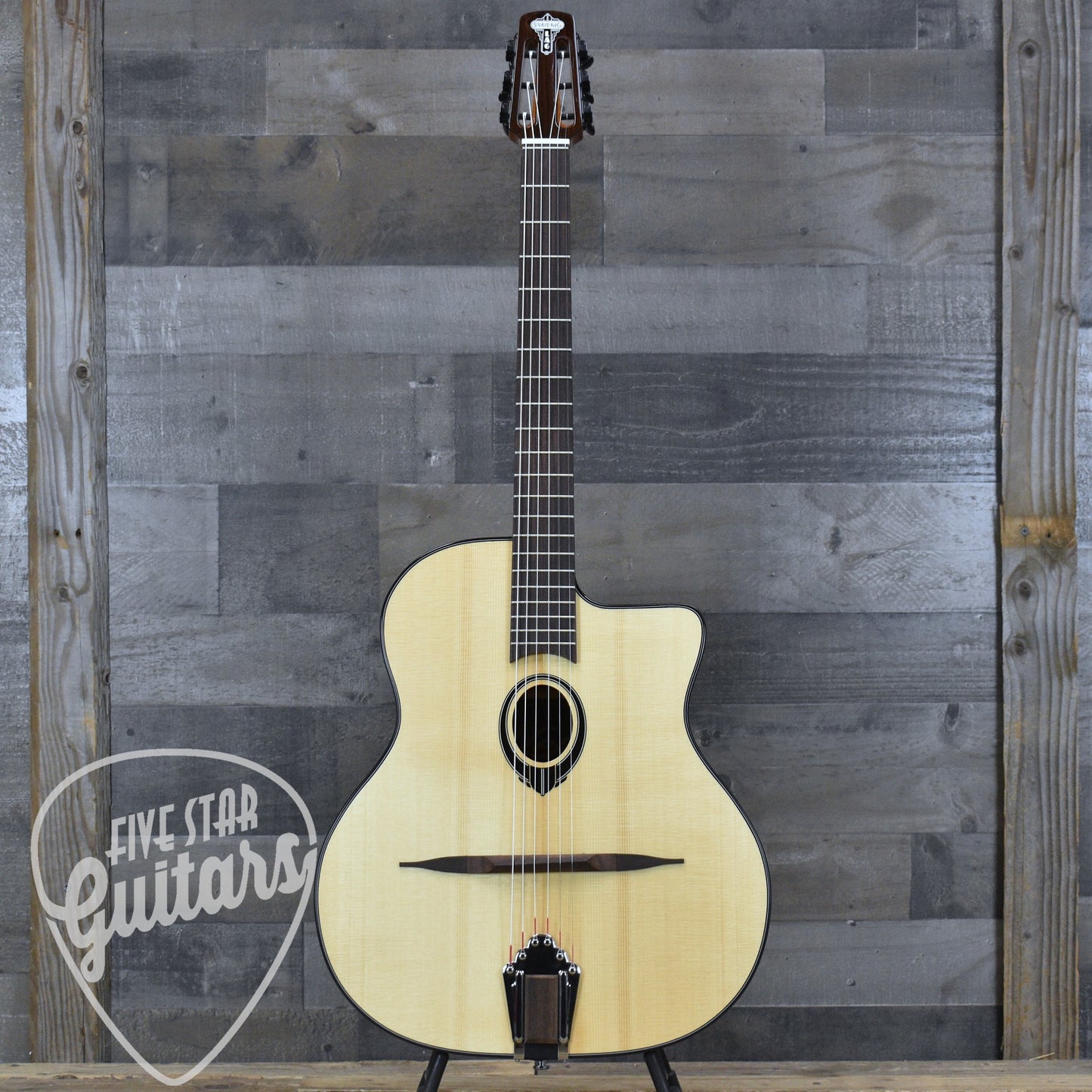 Swing LAG SL200 Gypsy Jazz Guitar - Natural with Gigbag