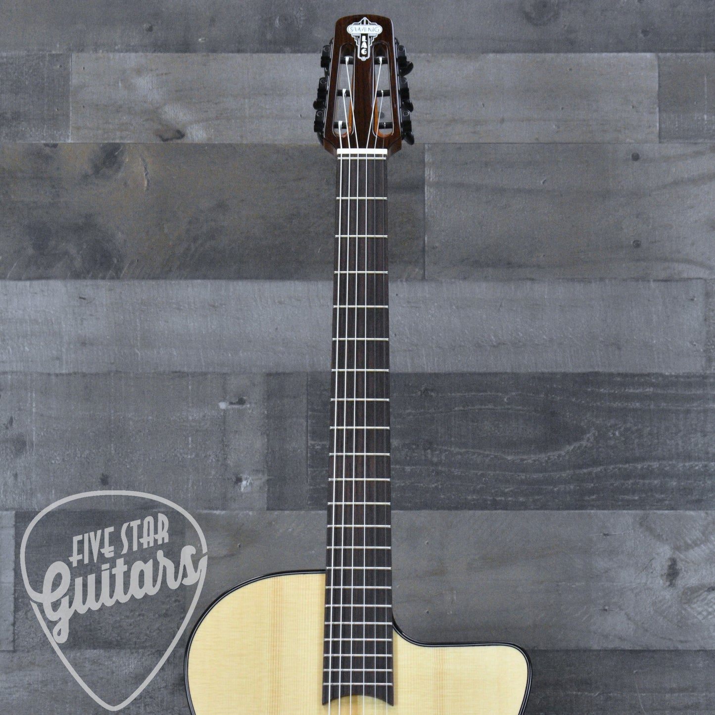 Swing LAG SL200 Gypsy Jazz Guitar - Natural with Gigbag