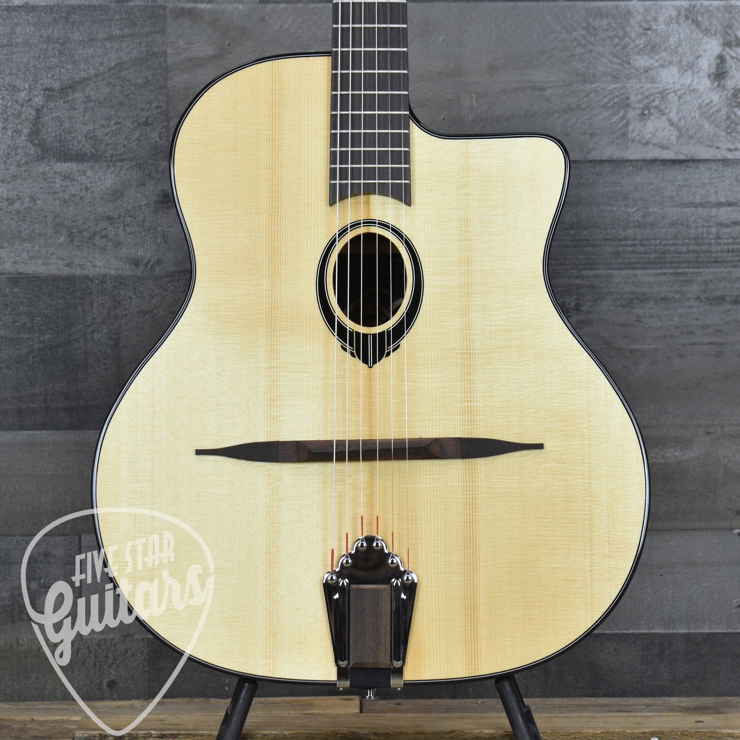 Swing LAG SL200 Gypsy Jazz Guitar - Natural with Gigbag