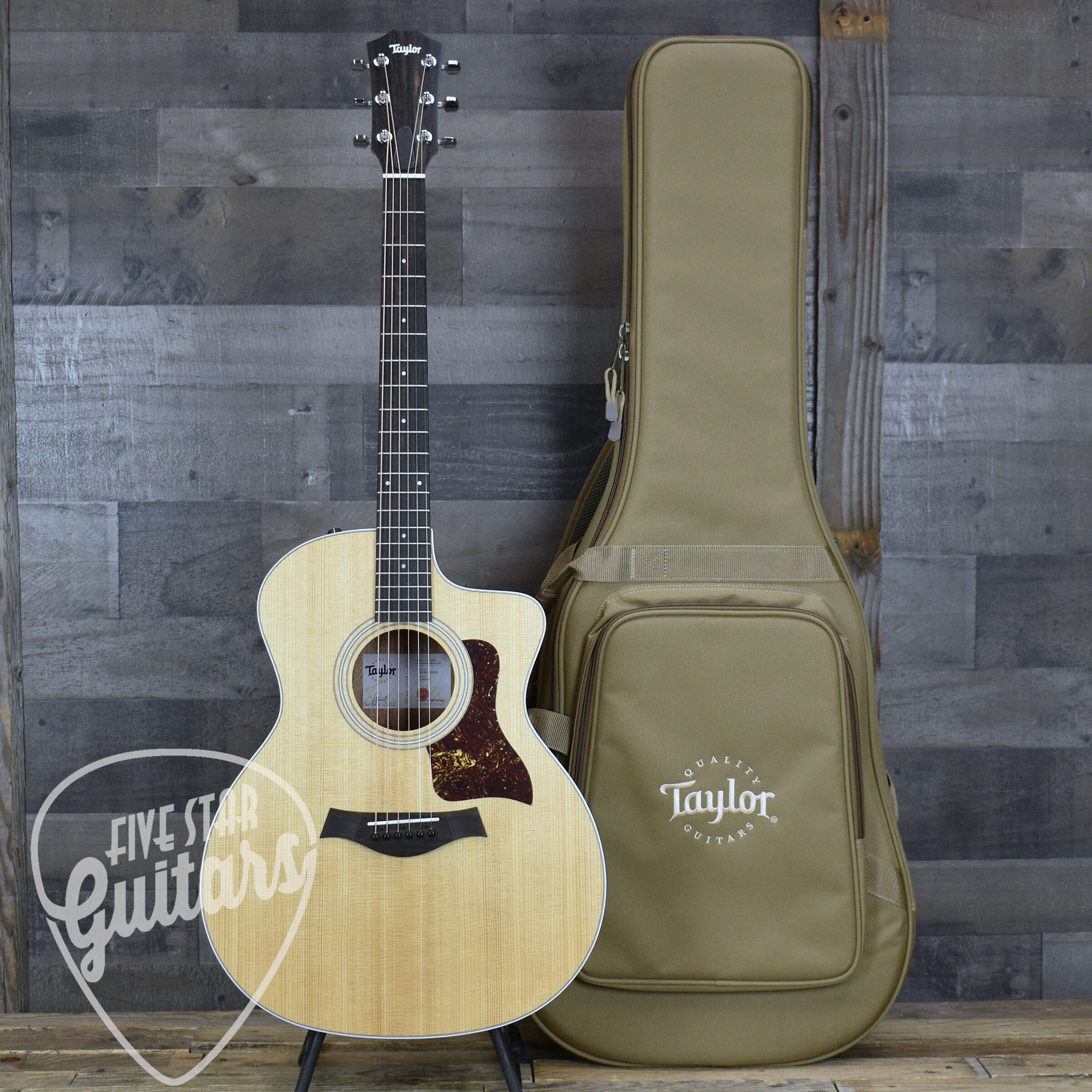 Taylor 214ce-K Sitka/Koa with Gig Bag – Five Star Guitars