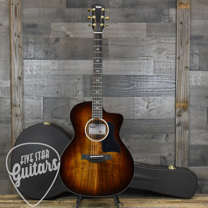 Taylor 224ce-K DLX 2024 - Shaded Edgeburst with Hard Shell Case