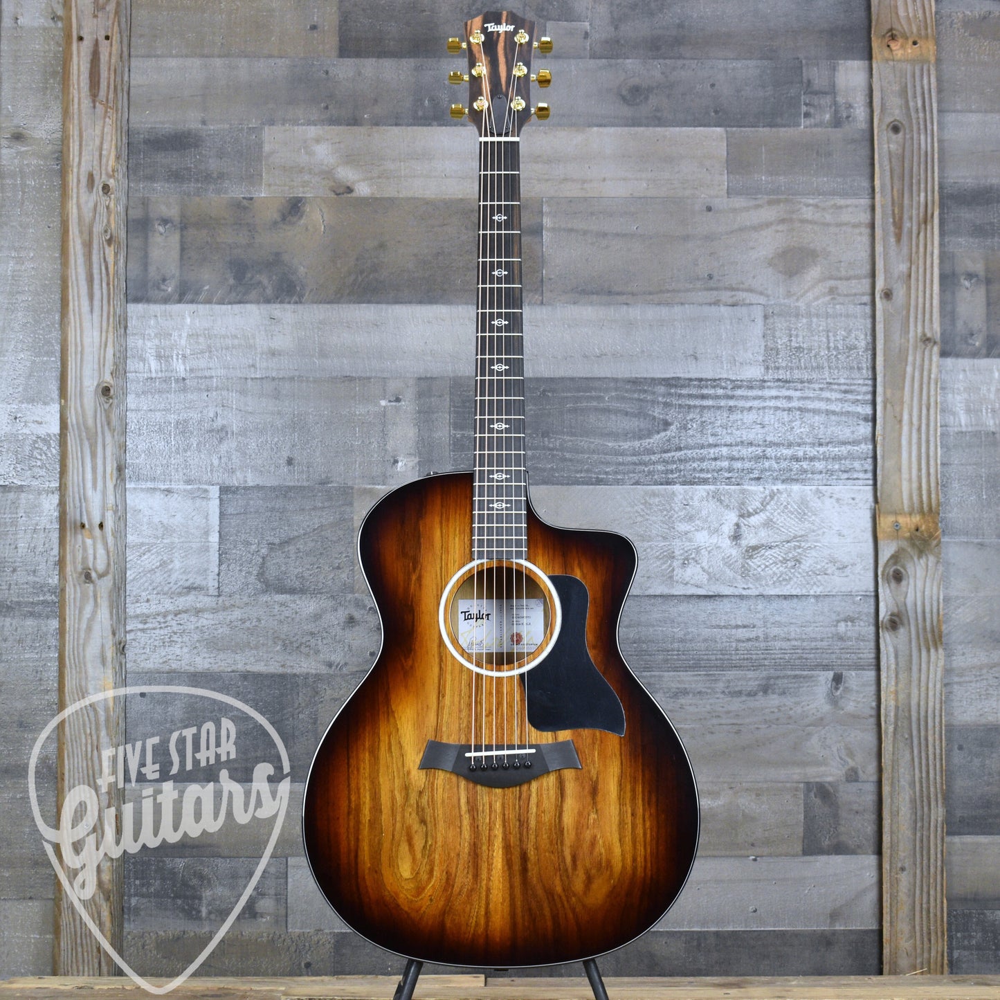 Taylor 224ce-K DLX 2024 - Shaded Edgeburst with Hard Shell Case