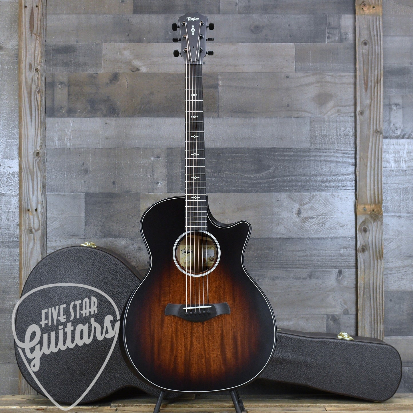 Taylor Builder's Edition 324ce Next Generation - Tobacco Kona Burst with Hardshell Case