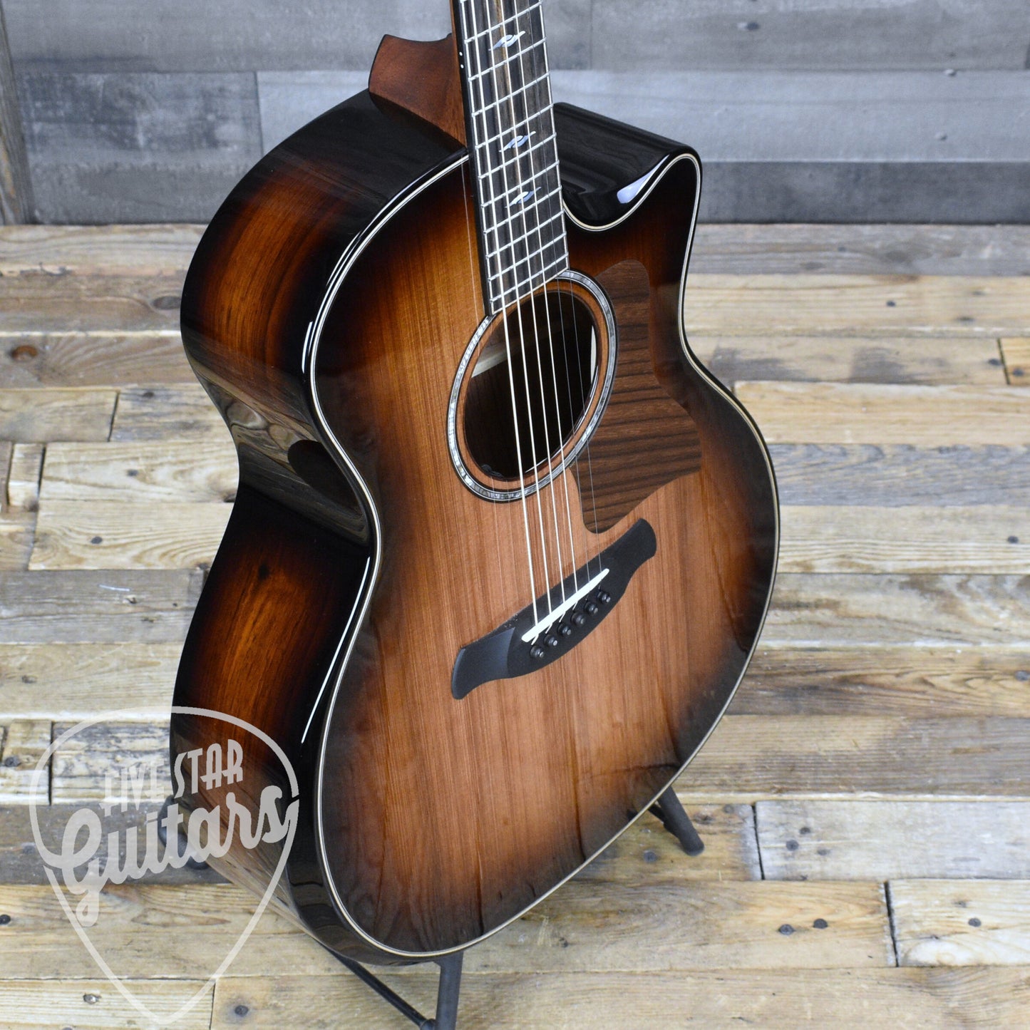 Taylor Builder's Edition 814ce Next Generation Honduran Rosewood Sinker Redwood - Shaded Edgeburst with Hardshell Case