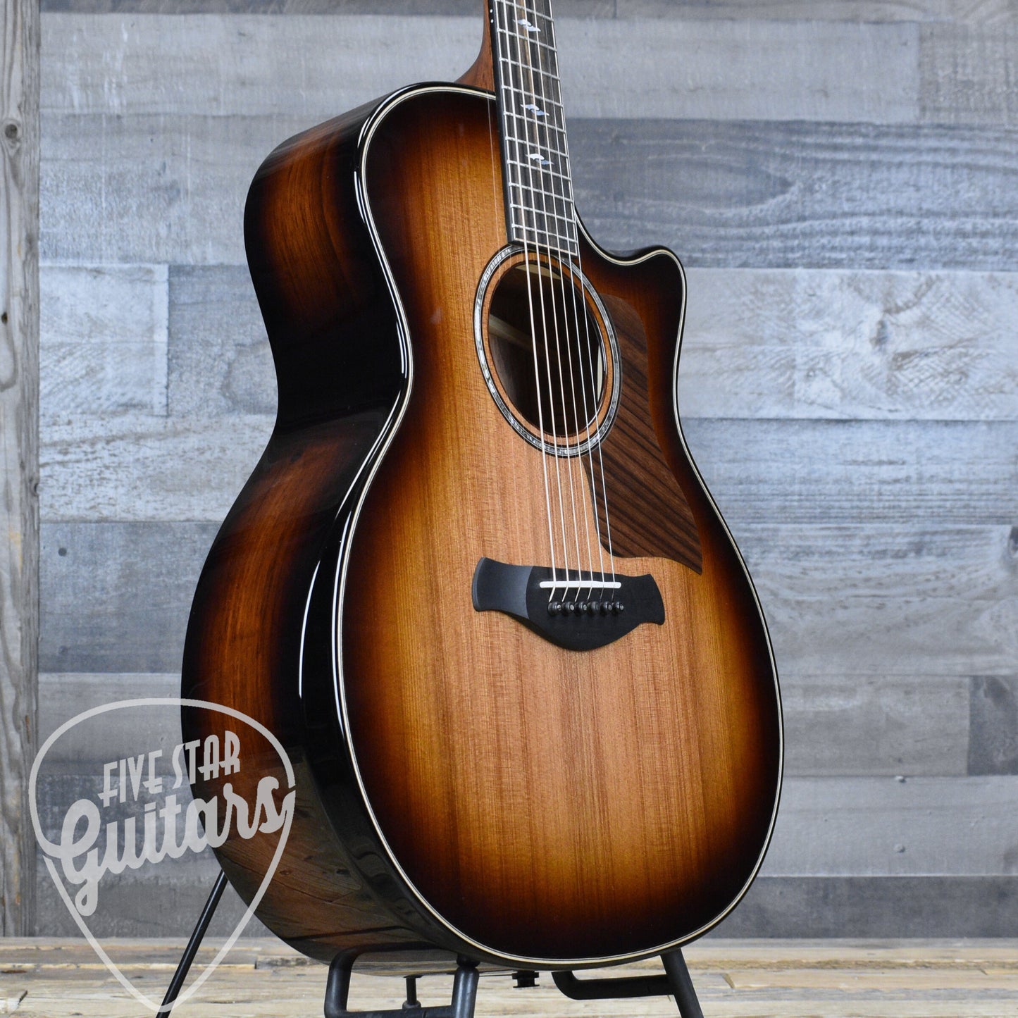 Taylor Builder's Edition 814ce Next Generation Honduran Rosewood Sinker Redwood - Shaded Edgeburst with Hardshell Case