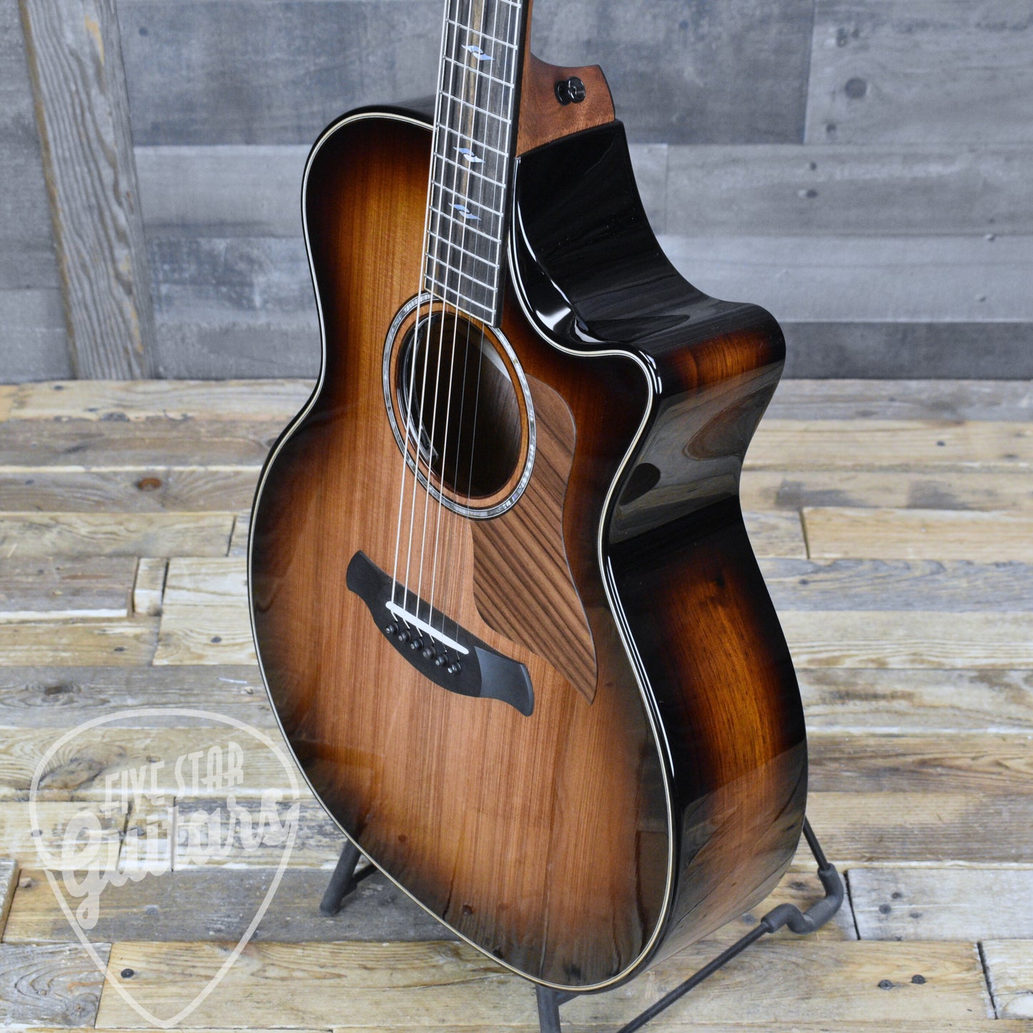 Taylor Builder's Edition 814ce Next Generation Honduran Rosewood Sinker Redwood - Shaded Edgeburst with Hardshell Case
