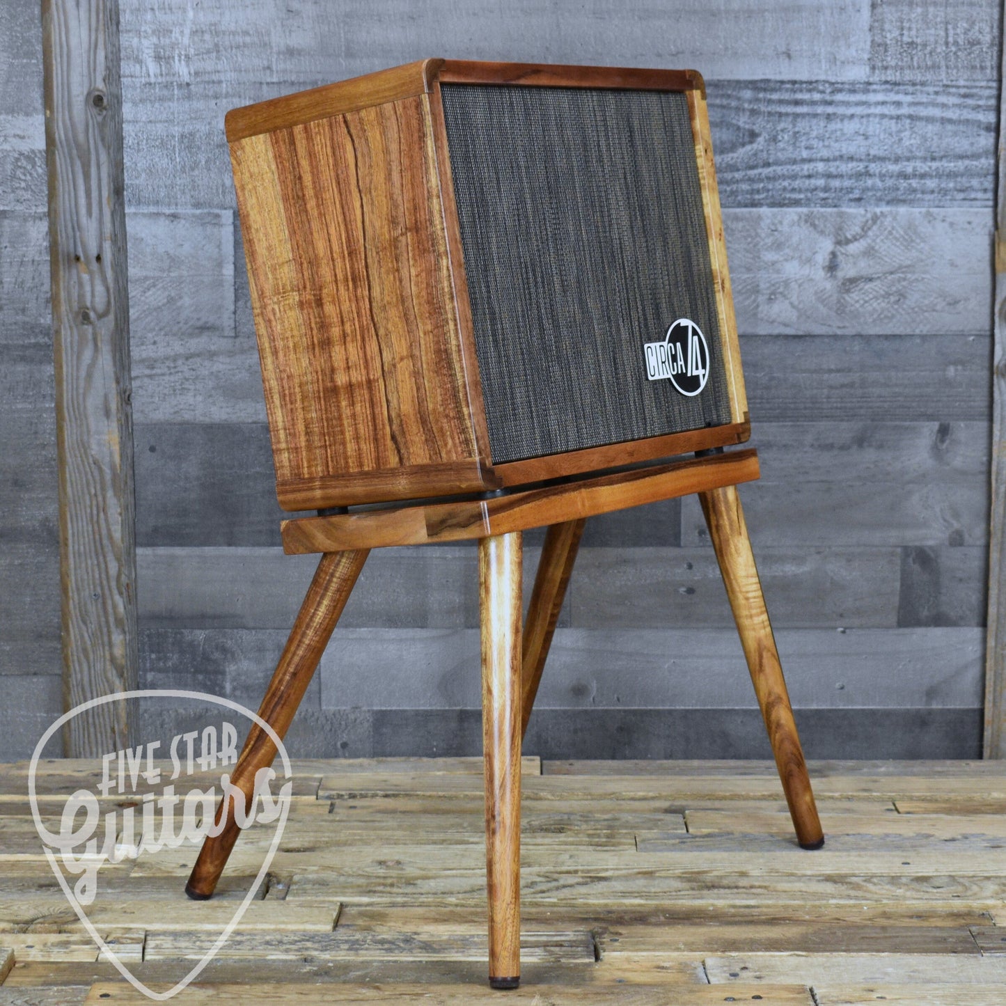 Circa 74 AV150-10 Acoustic Amplifier and Vocal System - Hawaiian Koa with Stand
