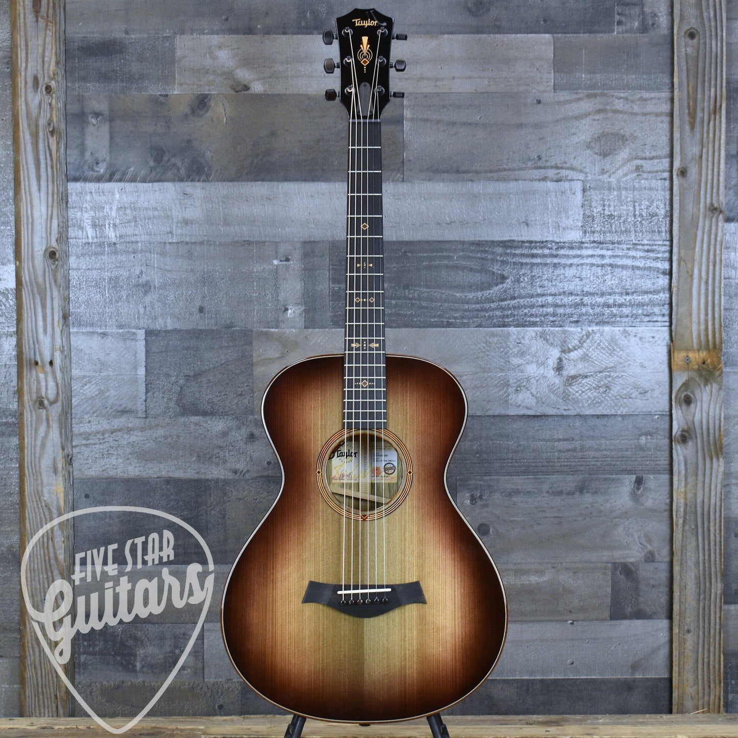 Taylor Custom Grand Concert "Monument" Acoustic Guitar with Brown Deluxe Hard Shell Case