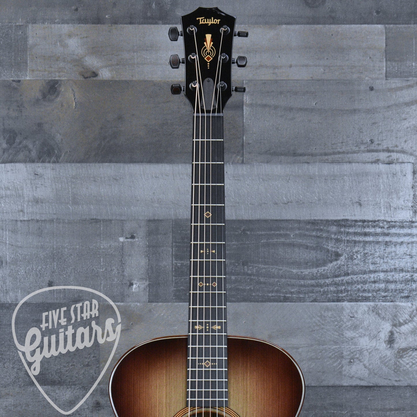 Taylor Custom Grand Concert "Monument" Acoustic Guitar with Brown Deluxe Hard Shell Case