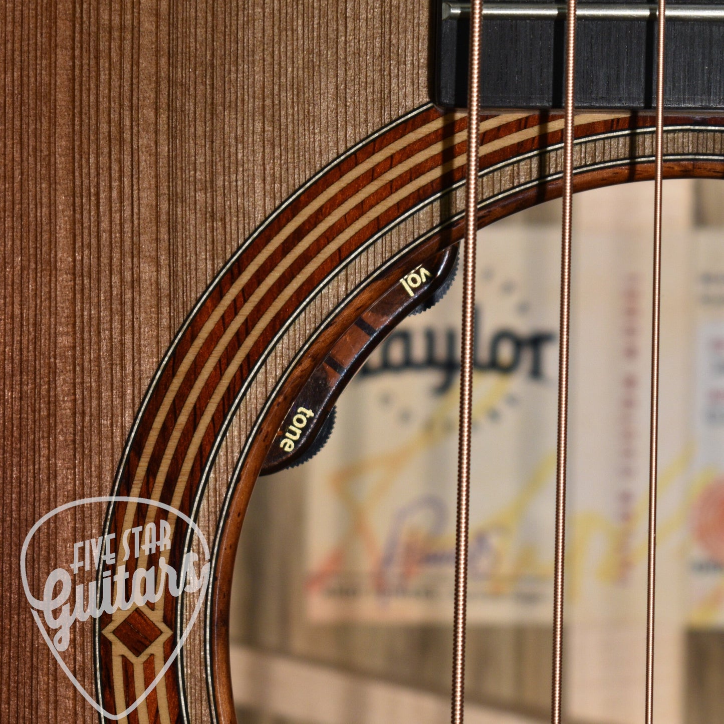 Taylor Custom Grand Concert "Monument" Acoustic Guitar with Brown Deluxe Hard Shell Case