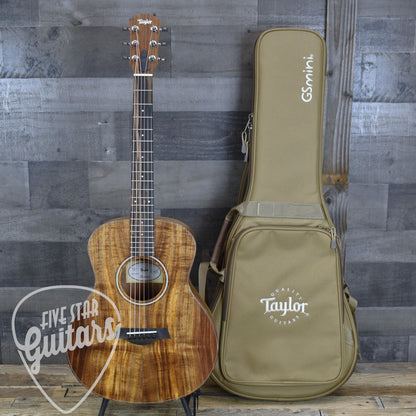 Taylor GS Mini-e Koa Hawaiian Koa Top - Natural with Gigbag